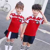 Belan Senma Kindergarten Summer Dress Short Sleeve Suit Children's Class Dress Games Summer Pupil School Uniform Summer