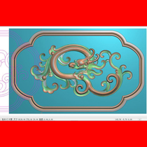 JD carved drawing jewelry jewelry box waist plate baffle plate bed box foreign flower grass dragon Bogu backrest back plate carving drawing