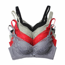 Cantonese-rich new sexy lace bra without steel ring coalestations with no-scarred thin bra B cup poly-woo underwear