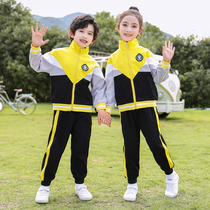 8 Children Sports Suit Elementary School Students Collage School Uniforms Spring Autumn Season College Wind Kindergarten Garden Clothes Class 3 sets 6