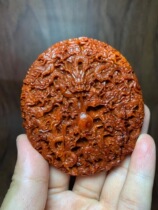 Indias small leafy purple sandalwood detached house Old stock Venus Venus handlebar pieces Chicken Blood Red Gold Venus Round Plate High Oil Dense