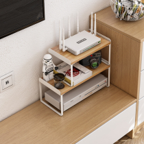 Yushijia living room white wooden router storage rack bedroom computer height rack home WIFI box rack
