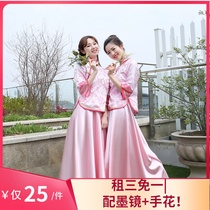 Rent 2021 New bridesmaid dress Chinese style Republic of China style cheongsam retro temperament sister group long dress rental