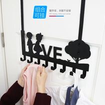 Clothes and hats rear door adhesive hook clothes hanging no door hooks iron nail-free hangers adhesive hook door wall hanging