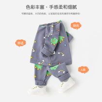 Baby underwear suit men and children autumn clothes autumn pants women baby split sleeping clothes 0-4 years old Autumn Winter cotton sweater