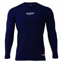 Export Japan Rawlings plus velvet warm round neck tights Japanese version of baseball suit lined with super bullet