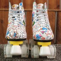 Four-wheel roller skates
