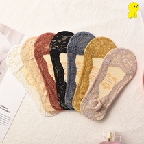 Socks women lace Silicone non-slip boat socks Summer socks invisible shallow mouth anti-off sexy sweet temperament socks ins