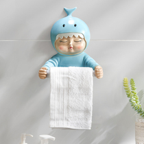 Bathroom toilet tissue box toilet roll paper tube hanger creative toilet paper rack non-perforated ornaments