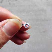 No. 5 colorful porcelain ring tip ring front rod accessories modified stainless steel large hole tip ring straight edge ring guide ring