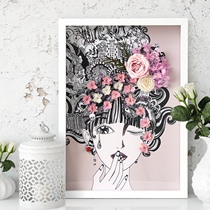 Immortal Rose Handmade Dried Flower Photo Frame Yongshenghua Hydrangea Three-dimensional Table Hanging Wall Decoration