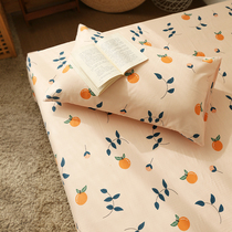 Millet steamed bun) Sunshine small orange-bed bed hat) Korean fresh pastoral bed double-layer yarn single piece