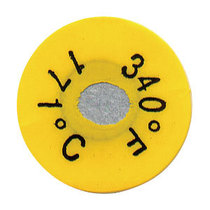 TL-S circular single lattice thermometric paper USA omega single lattice circular temperature sensitive label temperature label