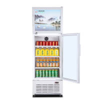 Dax freezer LDG298 348 commercial fresh cabinet vertical double temperature freezer refrigerator Beverage display cabinet