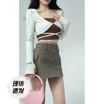 Aunt Barbie Long-sleeved Knitted Suit 2022 Early Spring New Design Sensation Vest Kan Shoulder Two-piece Hooded Cardigan Jacket