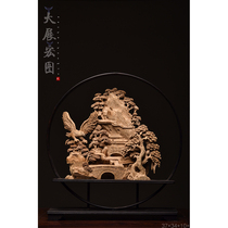 Natural agarwood (big exhibition) ornaments-ZT10153