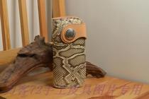 Knife guest 72 handmade leather with Italy A grade of primary color plant tannic leather imitation How the python is inlaid with a long fortune