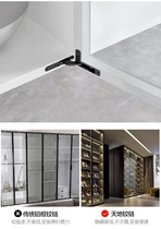 DTC Dongtai cabinet door universal three-dimensional world hinge hidden hinge aluminum frame door damping buffer upper and lower door hinges