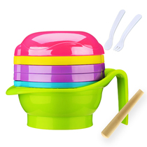 Baby elephant Colorful baby food auxiliary tools Baby food grinder Grinding bowl Multi-function auxiliary food machine