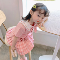 Fall in love with beautiful girl children dress 2021 new summer baby children Foreign style college style skirt