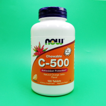 American Now Foods vitamin C chewable VC orange juice flavor 100 tablets chewable c-500