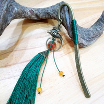 Classical Chinese wind hand stream soda casting creative ancient style metal gift bookmark