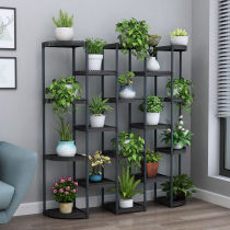 Flower stand balcony living room multi-layer shelf European style indoor shelf floor green plant large flower pot stand plastic