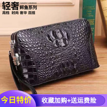 Thai Pure True Avocado Leather Mens Bag Handbags Genuine Leather Youth Business Cross Zip Code Lock Hand Grip Bag Hand Grab Bag