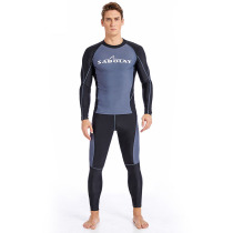Export thin snorkel bathing suit Mens split quick-drying tight sunscreen UPF50 anti-UV surf jellyfish suit