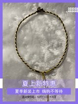 Pure handmade new other brand new year hand rope yellow woven semi-finished necklace can be used with various pendants