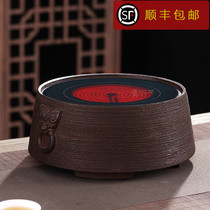 Taiwan old rock mud electric pottery stove tea stove Iron pot Silent mini bubble tea Household glass tea maker Ceramic boiling water