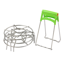 Stainless steel steaming rack Steaming sheet steaming plate steaming pad steaming grid steamer drawer High foot steaming vegetables steaming rice steamer rack set