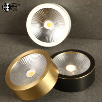 Full Bronze Ming Bottling Lamp Golden Entrance of the house Guan Guan Light Suction Top Aisle Veranda Balcony Floating Window Led Ultrathin Spotlight