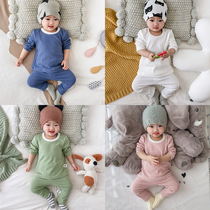 UK next kid baby autumn one-piece baby baby childrens autumn clothes autumn pants set cotton soft climbing clothes