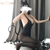 Sexy Erotic Underwear Uniforms Seductive Silk Stockings Transparent Clothes Open Gear Passion Suit Teasing Pyjamas Teasing women