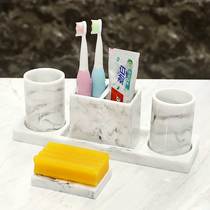 Simple Nordic non-perforated toothbrush holder electric toothbrush toothpaste holder Toothpaste holder for lovers wash cup set