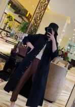 Carefree and handsome and beautiful charming big black high-end thin wind clothes womens spring autumn 2022 new