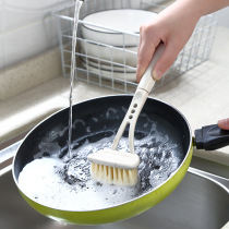 Kitchen cleaning brush long handle household washing pot brush Kitchen sink stove decontamination cleaning brush Dish washing brush pot artifact