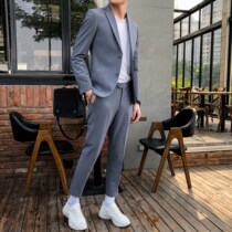 men's casual suit coat british style thin business formal korean style slim fit handsome suit suit wedding dress