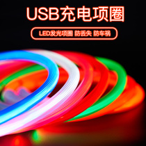 USB charging version of pet dog luminous collar night safety walking dog luminous new led flash luminous neck ring