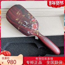 Tan Carpenter counter new high-grade natural red sandalwood deer Ming hair comb sandalwood business birthday gift