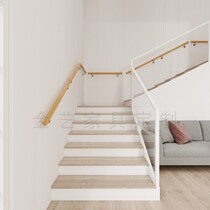 Solid wood stair handrail Kindergarten children against the wall safety handle Indoor attic villa elderly anti-slip wooden fence