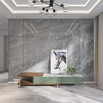 Bamboo Wood Fiber Integrated Protective Wall Panel Decoration Living Room Bedroom Buttoned Board Superior Grey Imitation Rock Marble Background Wall