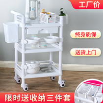 Japanese beauty car Beauty salon special hand push tool car Fire tank car Small bubble mobile cart Storage shelf
