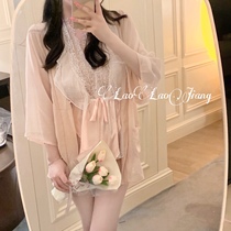 Fish Sauce Kiki Romantic Slender Private Room Lace Jumpsuit Sleepwear Sexy Seductive Woman