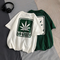 Chao men short sleeves 2021 Tide brand couples wear summer clothes ins Super fire cec Port wind Net red T-shirt trend loose Wild Wild