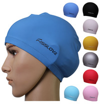 2021 new comfortable swimming caps for men and women long hair tarp fashion ear protectors swimming cap hot spring couple beach hat tide