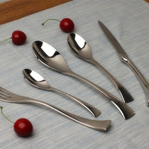 Exquisite and elegant export thickened St James18 10 stainless steel western food fork spoon steak fish tail handle