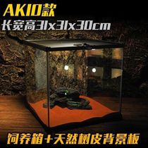 Pet reptile feeding box Palace guard Chameleon Green Iguana lizard living glass rainforest tank