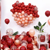 Wedding room decoration simple atmosphere European wedding room suit New house net red ins decoration Men and women Fangjia bride